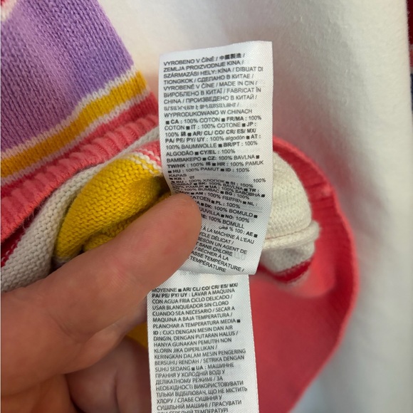 GAP Kids Multicolor Striped Sweater Dress size 6/7 - Picture 5 of 8